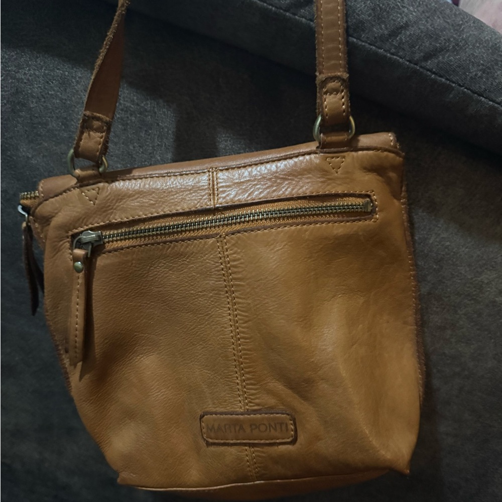 Brown Leather Shoulder Bag